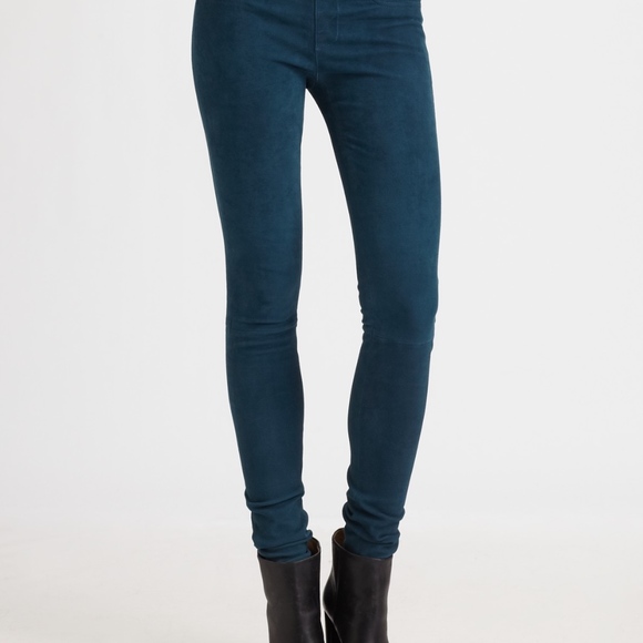 Helmut Lang Suede Leggings 